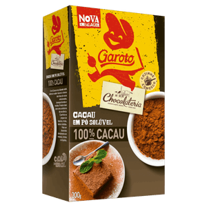 Cacau Pó Solúvel Garoto Chocolateria Caixa 200g