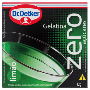 Gelatina Pó Limão Zero Açúcar Dr. Oetker Caixa 12g