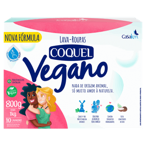 Lava-Roupas Pó Coquel Vegano Caixa 800g