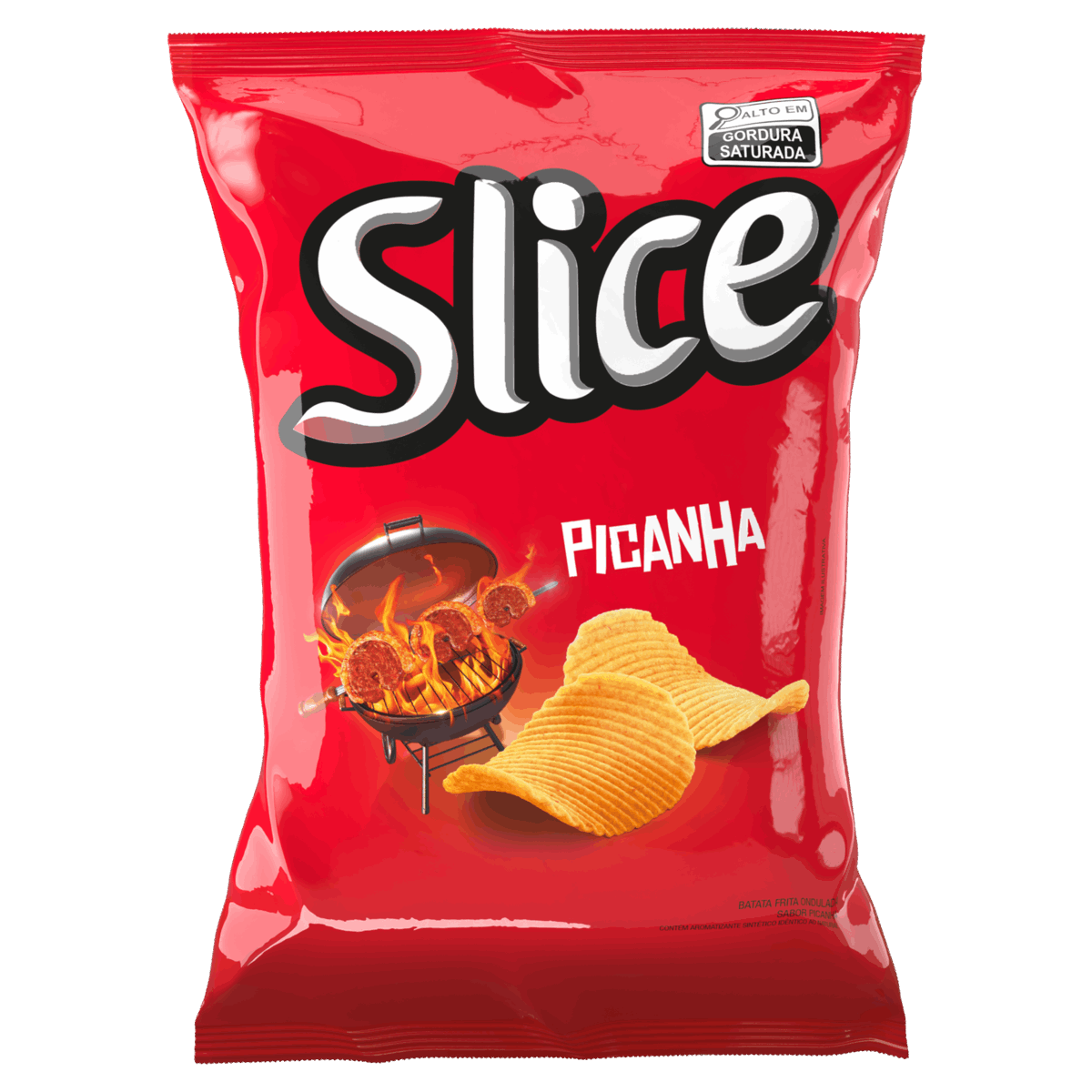 Batata Frita Ondulada Picanha Slice Pacote 90g