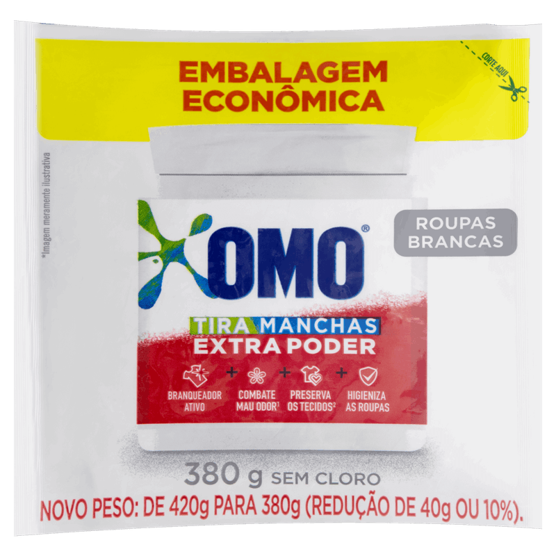 Tira-Manchas-Po-Roupas-Brancas-Omo-Pacote-380g-Refil-Embalagem-Economica