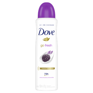 Antitranspirante Aerossol Amora e Flor de Lótus Dove Go Fresh 150ml