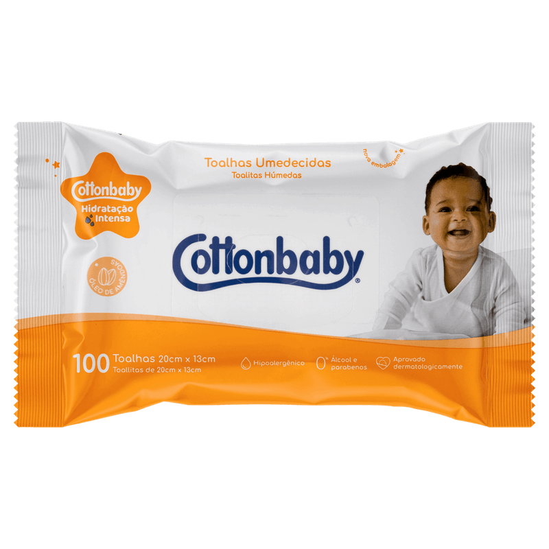 Toalha-Umedecida-Hidratacao-Intensa-Cottonbaby-Premium-Pacote-Leve-100-Pague-90-Unidades