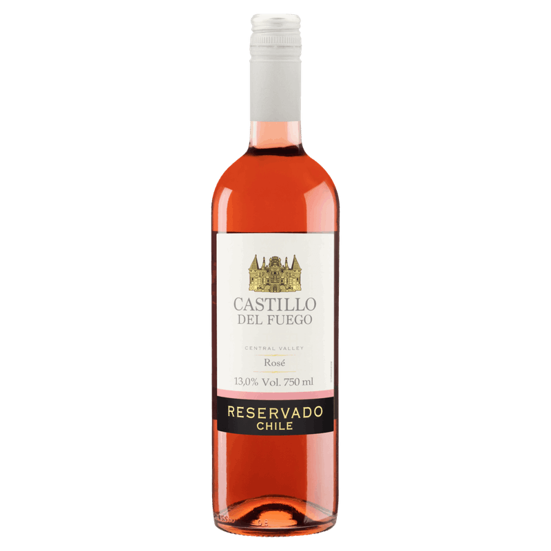 Vinho-Chileno-Rose-Meio-Seco-Reservado-Castillo-del-Fuego-Syrah-Central-Valley-Garrafa-750ml