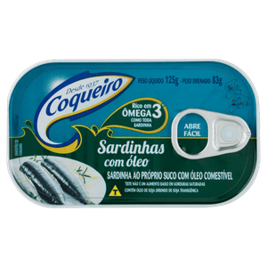 Sardinha com Óleo Coqueiro Lata 83g