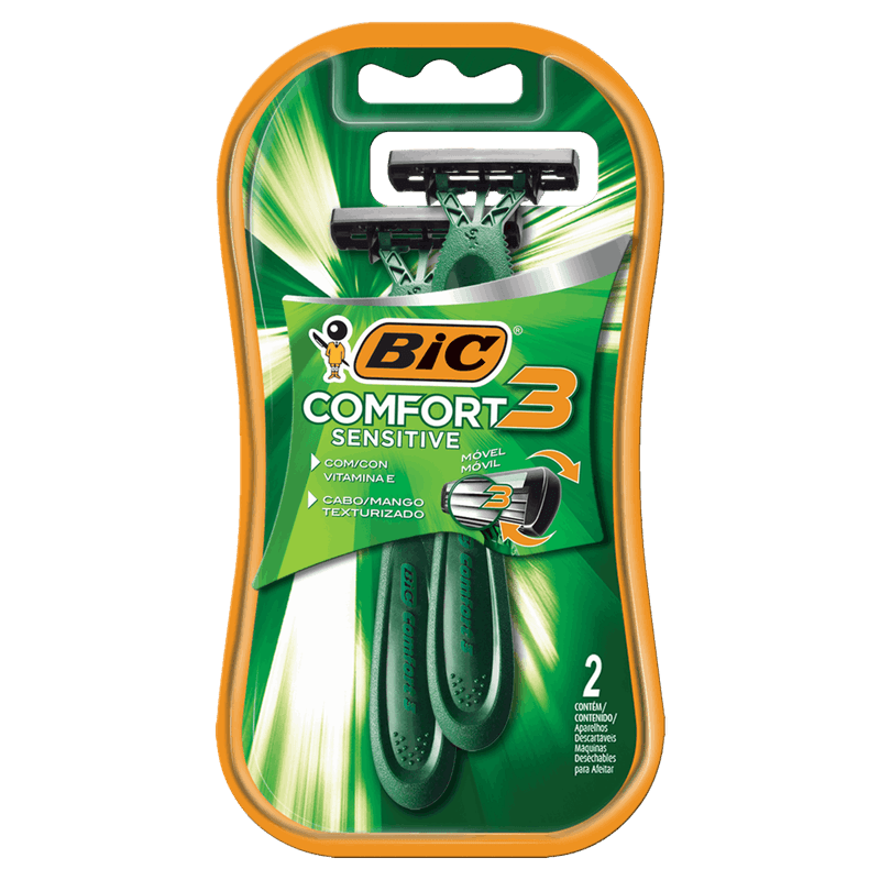 Aparelho-Descartavel-para-Barbear-Bic-Comfort-3-Advance-Sensitive-2-Unidades