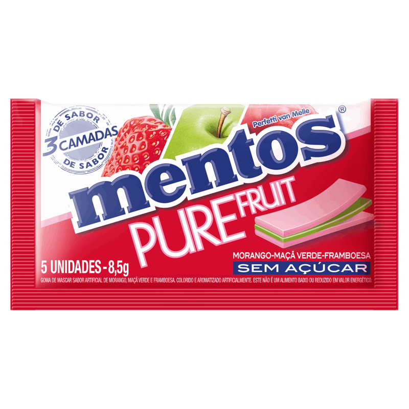 Goma-de-Mascar-Morango-Maca-Verde-e-Framboesa-Zero-Acucar-Mentos-Pure-Fruit-Envelope-85g-5-Unidades