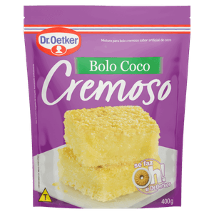 Mistura para Bolo Cremoso Coco Dr. Oetker Sachê 400g