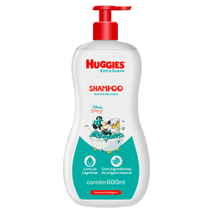Shampoo Infantil Extra Suave Disney Baby Huggies Frasco 600ml