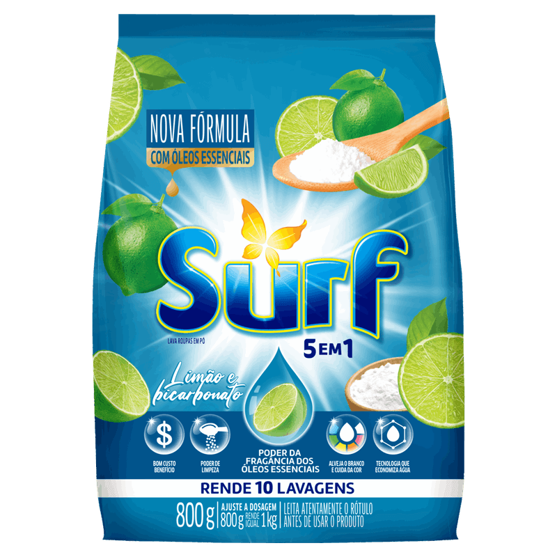 Lava-Roupas-Po-Limao-e-Bicarbonato-Surf-Pacote-800g