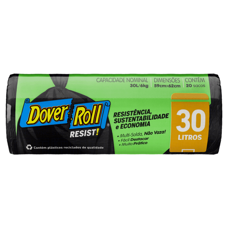 Saco-Lixo-Dover-Roll-Resistencia-Sustentabilidade-e-Economia-Preto-30L-PE-20UN