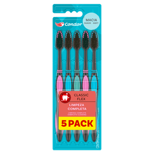 Escova Dental Macia Condor Classic Flex 5 Unidades