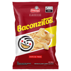 Salgadinho de Trigo Elma Chips Baconzitos Clássicos Pacote 42g