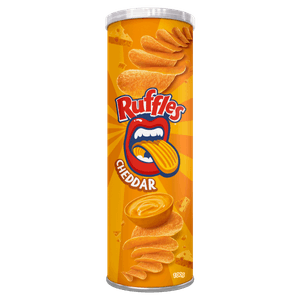 Batata Frita Ondulada Cheddar Elma Chips Ruffles Tubo 100g