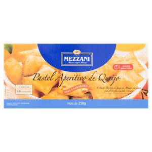 Pastel Queijo Mezzani Caixa 250g 40 Unidades