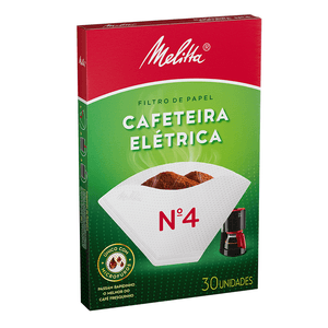 Filtro de Papel para Cafeteira Elétrica Melitta nº 4 Caixa 30 Unidades