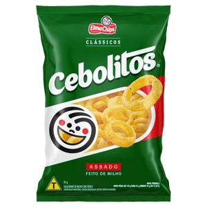 Salgadinho de Milho Elma Chips Cebolitos Clássicos Pacote 91g