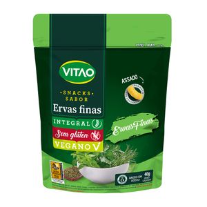 Snack Integral Ervas Finas sem Glúten Vitao Pacote 40g