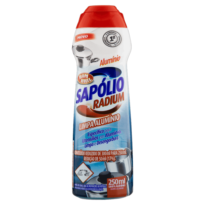 Saponaceo-Cremoso-Limpa-Aluminio-Sapolio-Radium-Squeeze-250ml