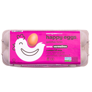 Ovos Vermelhos Happy Eggs Mantiqueira C/10 unidades
