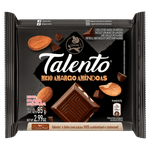 Chocolate Meio Amargo com Amêndoas Garoto Talento Pacote 85g