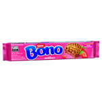 Biscoito Recheio Morango Bono Pacote 90g