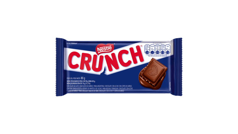 Chocolate ao Leite Crunch Pacote 80g - giassi - Giassi Supermercados