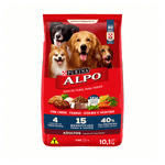 Alimento Ração para Cães Adultos Todos os Tamanhos Carne, Frango, Cereais e Vegetais Purina Alpo Pacote 10,1kg