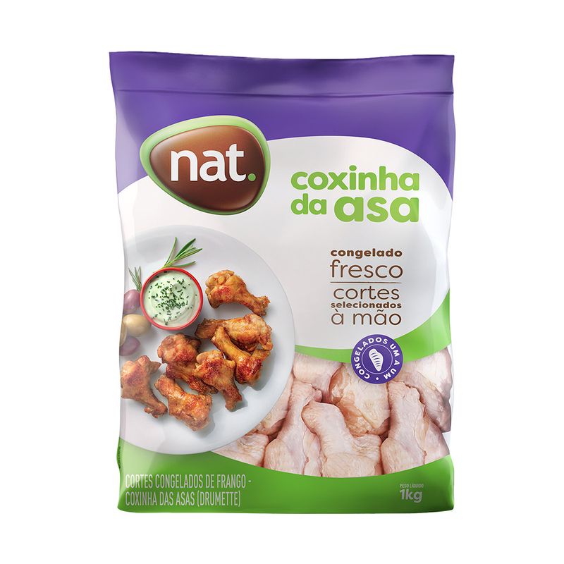 Coxinha da Asa de Frango Congelada Nat 1kg