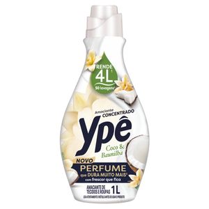 Amaciante de Roupa Concentrado Coco & Baunilha Ypê Frasco 1l
