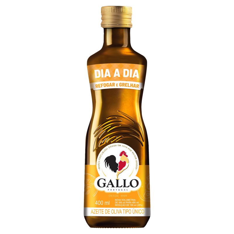 Azeite de Oliva Tipo Único Português Gallo Dia a Dia Vidro 400ml