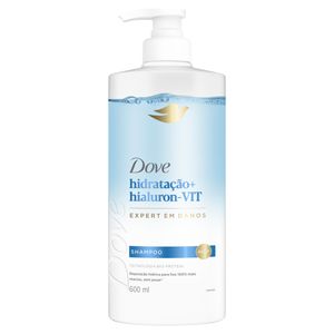 Shampoo Dove Hidratação + Hialuron-VIT Frasco 600ml Pump