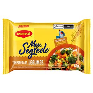 Tempero Granulado para Legumes Maggi Meu Segredo Pacote 50g 10 Unidades