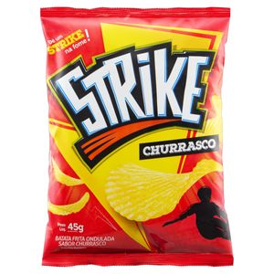 Batata Frita Ondulada Churrasco Strike Pacote 45g