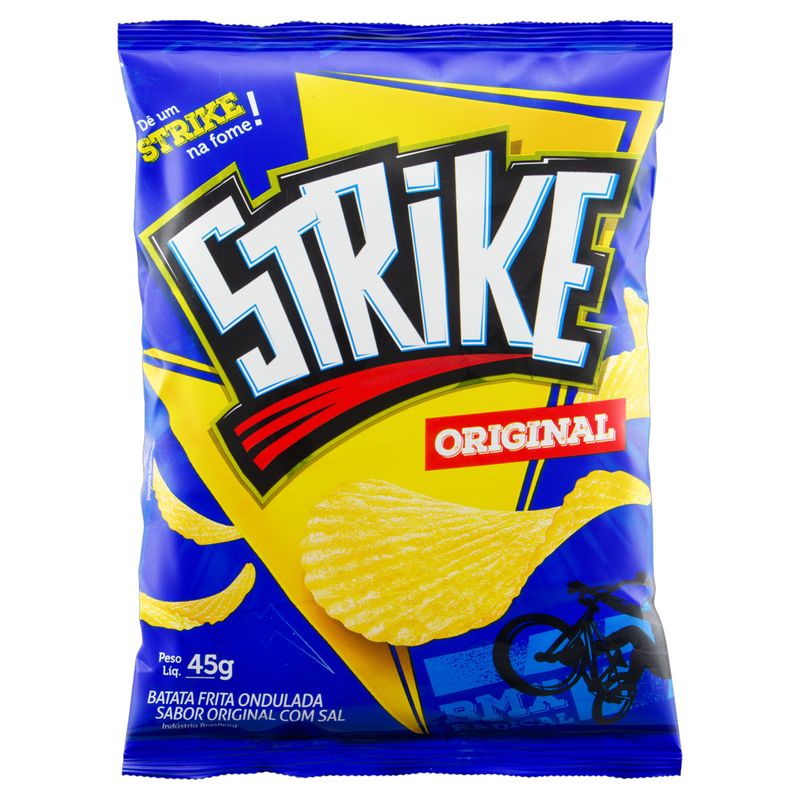 Batata Frita Ondulada Original Strike Pacote 45g