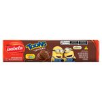 Biscoito Chocolate Recheio Chocolate Minions Isabela Toons Pacote 120g