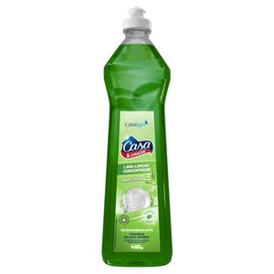 Lava-Louças Líquido Concentrado Aloe Vera Casa & Louças Squeeze 400g