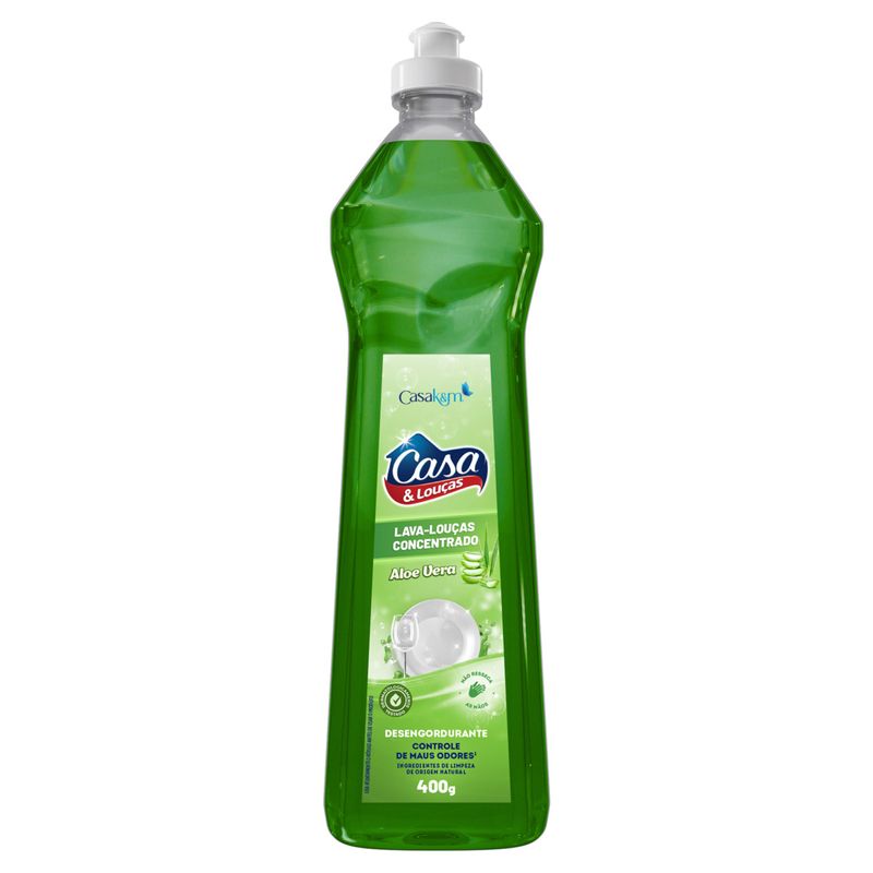 Lava-Loucas-Liquido-Concentrado-Aloe-Vera-Casa---Loucas-Squeeze-400g