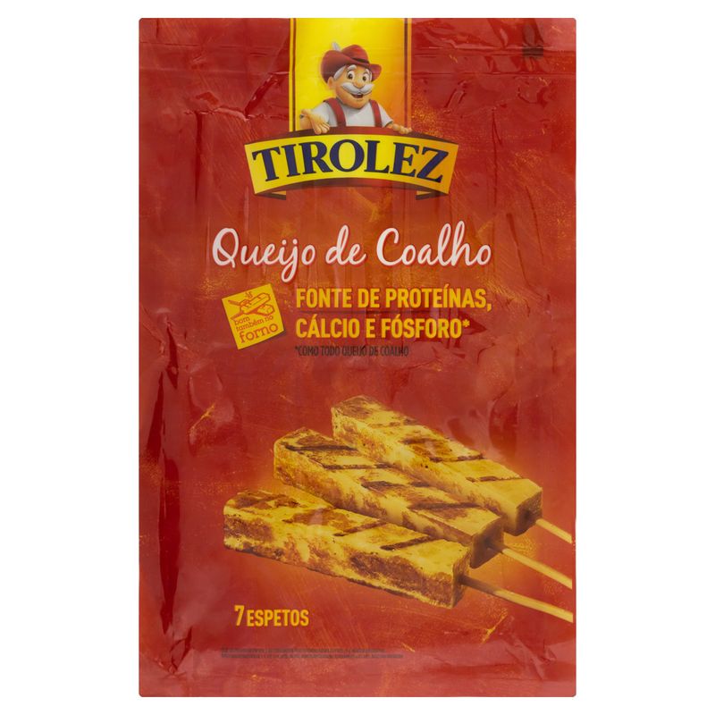 Queijo Coalho em Espeto Tirolez 7 Unidades Kg