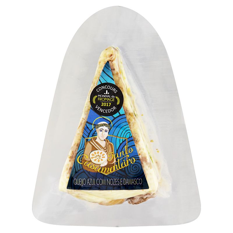 Queijo Azul com Nozes e Damasco Santo Casamenteiro Kg