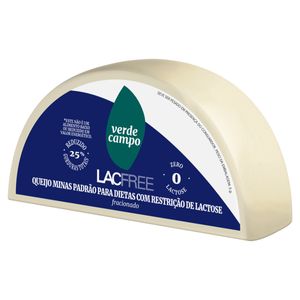 Queijo Minas Padrão Fracionado Zero Lactose Verde Campo Lacfree Kg