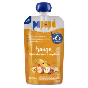 Sopinha Frango, Grão-de-Bico & Vegetais Papapá Squeeze 120g