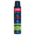 Antitranspirante Aerossol Bozzano Antibac + Fresh 200ml Spray Tamanho Econômico