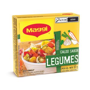 Caldo Tablete Legumes Maggi Caixa 57g 6 Unidades