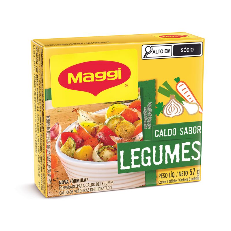 Caldo Tablete Legumes Maggi Caixa 57g 6 Unidades