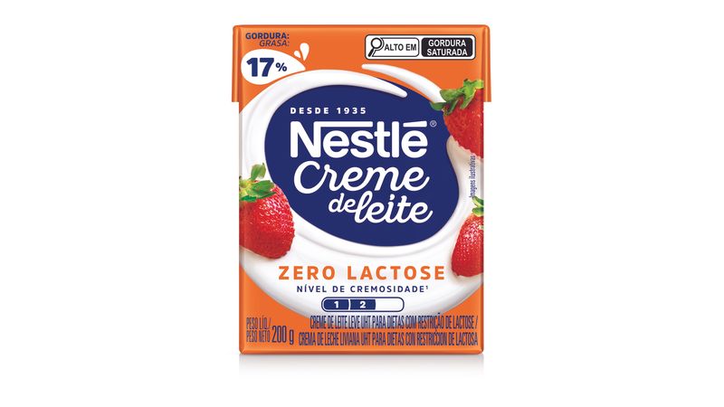 Creme de Leite UHT Leve Homogeneizado Zero Lactose Nestlé Caixa