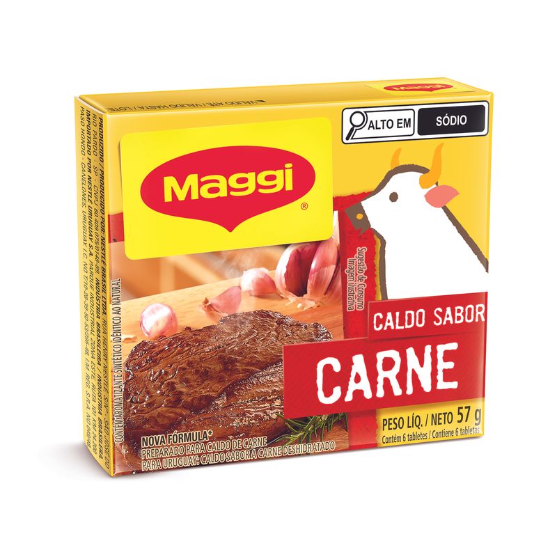 Caldo Tablete Carne Maggi Caixa 57g 6 Unidades