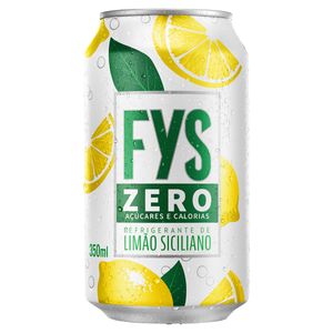 Refrigerante Limão-Siciliano Zero Açúcar Fys Lata 350ml
