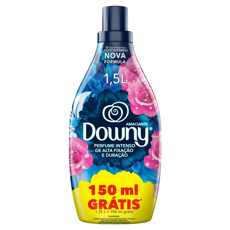 Amaciante de Roupa Concentrado Brisa Intenso Downy Frasco 1,5l Grátis 150ml