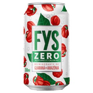 Refrigerante Guaraná Zero Açúcar Fys Lata 350ml